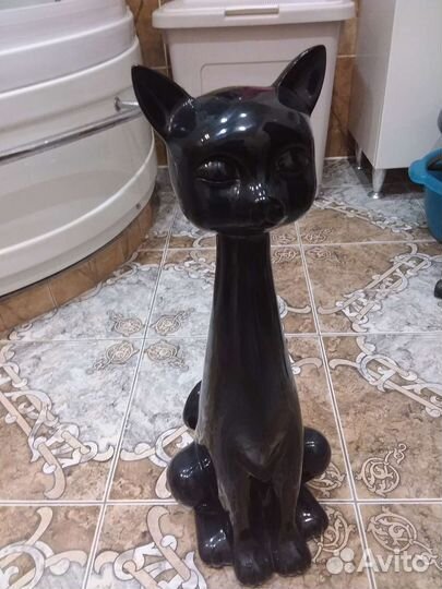 Фигура кота керамическая