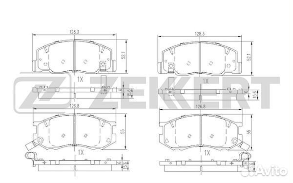 Колодки торм. диск. передн. Toyota Previa (R10 R20