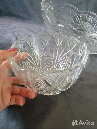 Салатницы хрустальные СССР