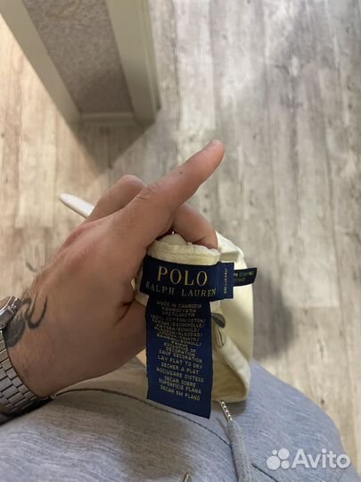 Белая кепка polo ralph lauren