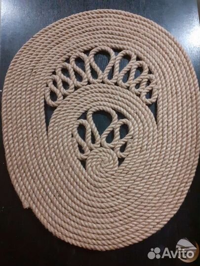 Коврик из джута