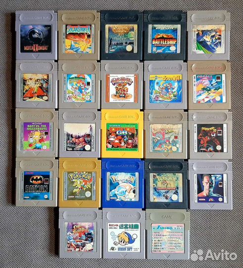 Картриджи на Gameboy, GBA, GBC