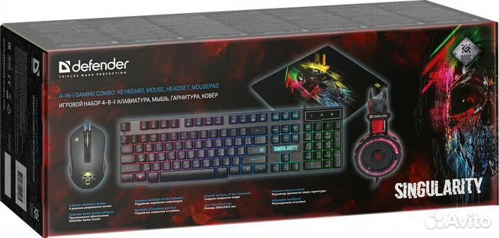 NEW Игровой Комплект Defender Singularity MKP-118