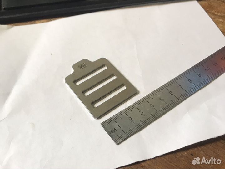 Пряжка трехщелевка стальная 30мм