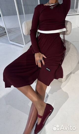 Красивый костюм miu miu (тренд года)