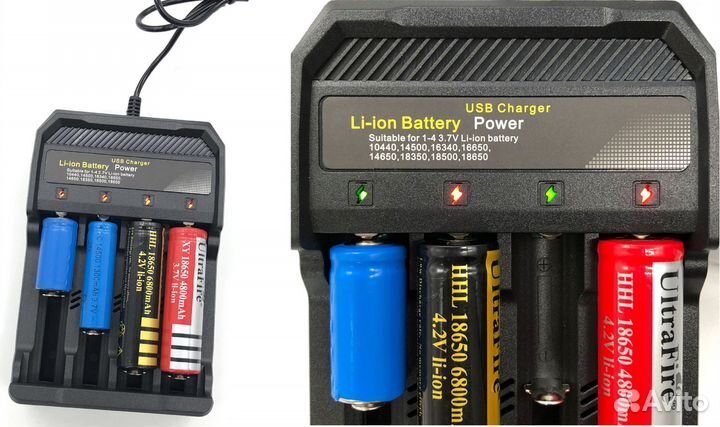 Зарядное устройство для аккумуляторов Li-ion 18650