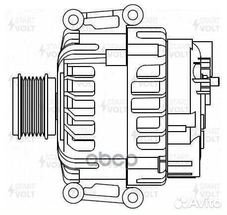 Генератор для а/м VAG Tiguan II 16- 2.0TSI/Kodiaq