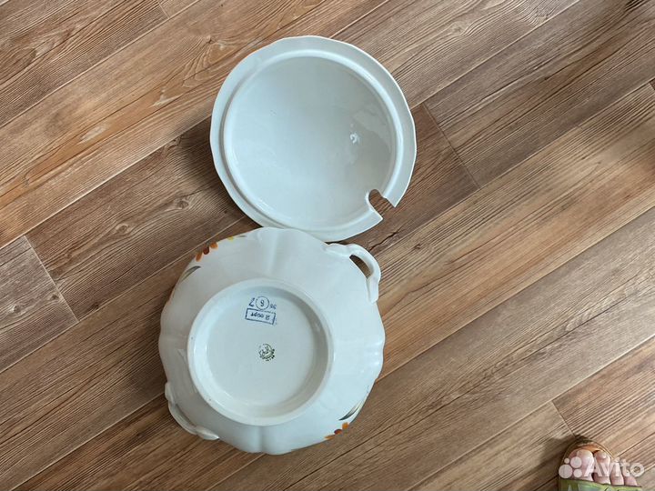 Фарфоровые Супница и салатник завода Конаково