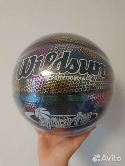 Баскетбольный мяч светящийся. Новый