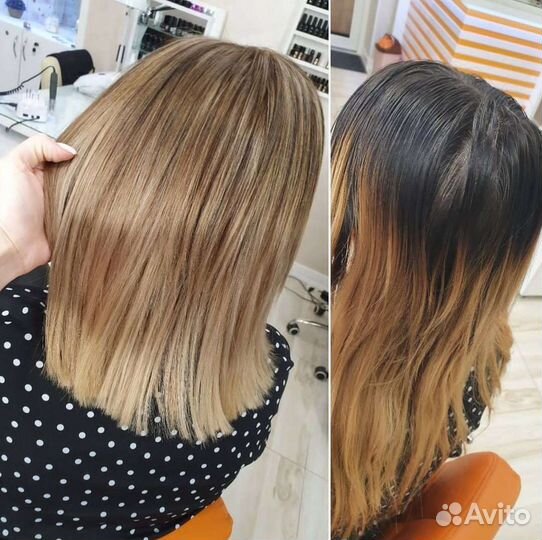Услуги парикмахера окрашивание