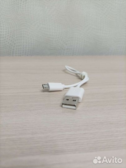 Кабель зарядный USB/Micro USB длина 24 см, белый