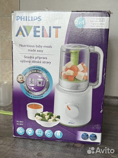 Пароварка блендер philips avent