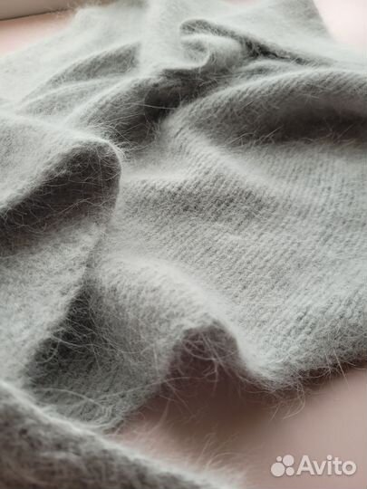 Бактус, косынка, ручная работа, вязаный