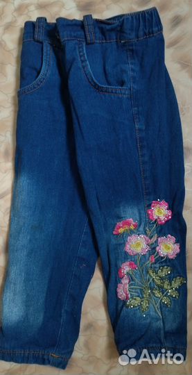 Джинсы для девочки 80-86