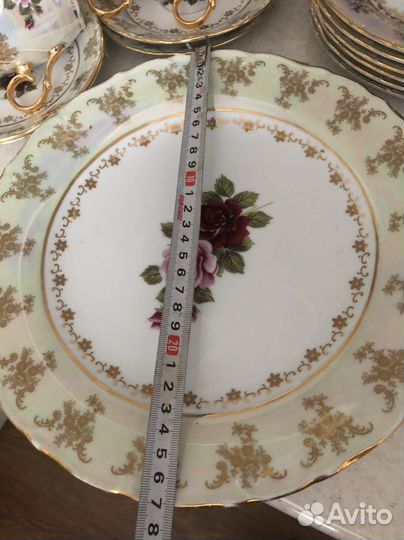 Набор посуды. Роза, тарелок,Чехия оригинал