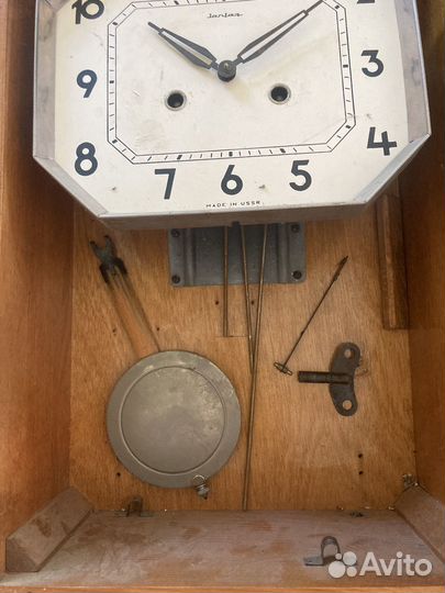 Часы настенные с боем янтарь СССР