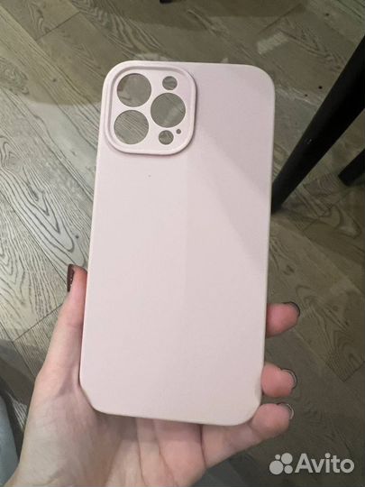 Чехол iPhone 13 pro max розовый