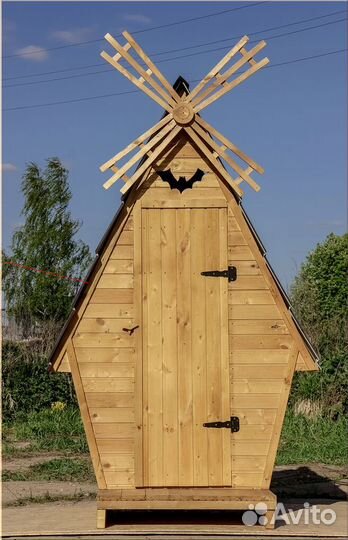 Дачный туалет деревянный TOP227