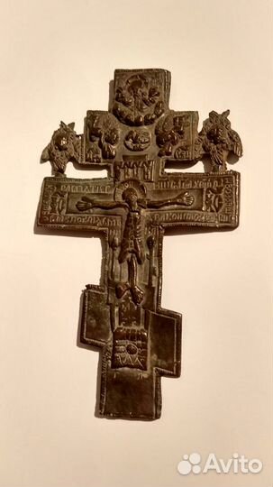 Крест старинный 18век, распятие