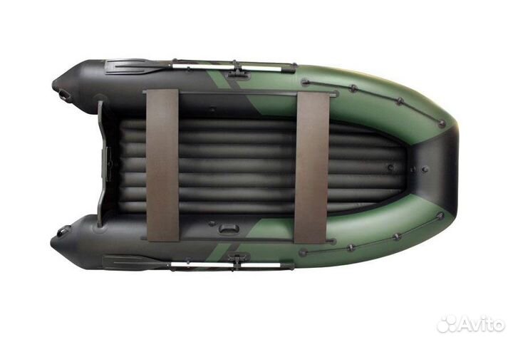 Лодка Пеликан 300 нднд спорт; зелено-черная