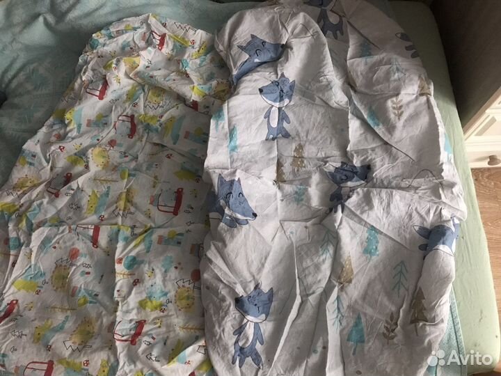 Простынь на резинке в детскую кровать