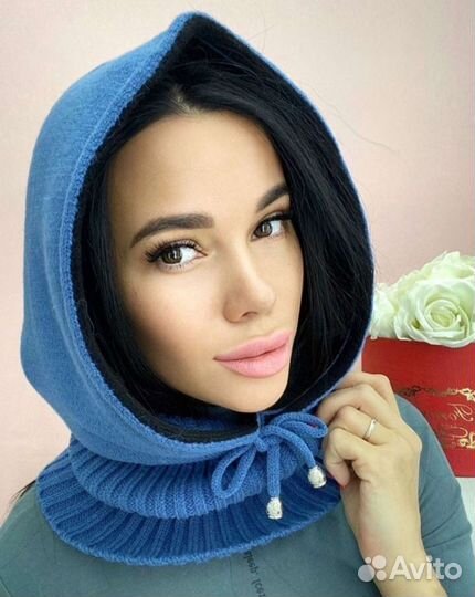 Новый капюшон капор шапка снуд, много расцветок