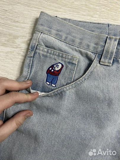 Джинсы Polar Skate Co голубые свободные новые