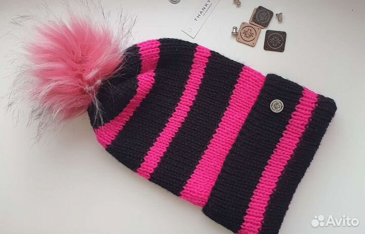 Шапка женская вязаная