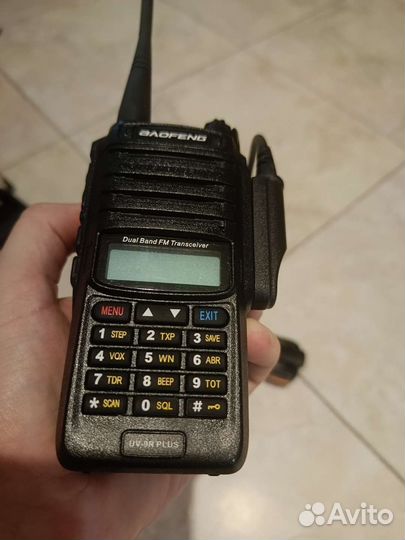 Рация baofeng uv 9r plus с тангентой