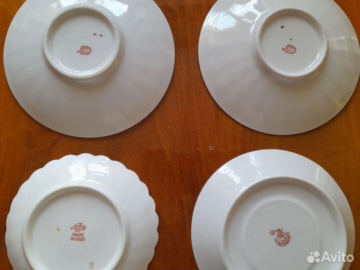 Блюдца тонкий фарфор лфз, Песочное, Городница СССР