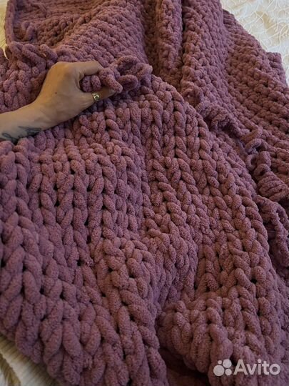 Вязанный плед