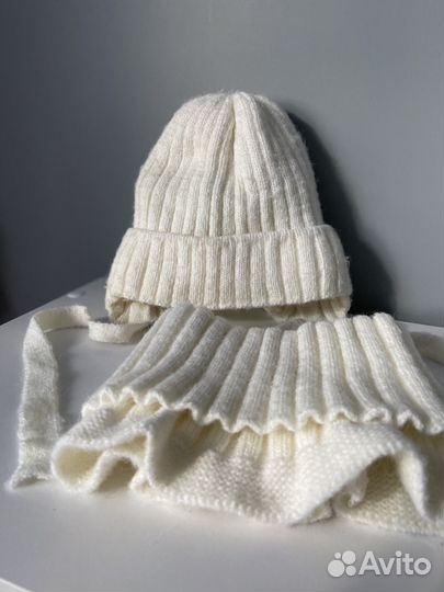 Зимний Комплект шапка, снуд