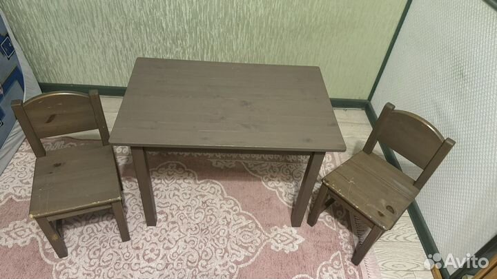 Стол и стулья детские икеа