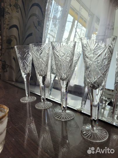 Фужеры хрустальные СССР