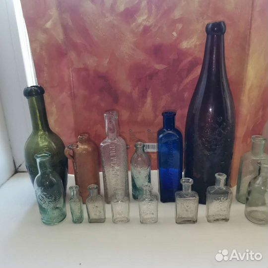 Пузырьки бутылочки старинные