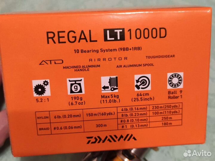 Катушка Daiwa Regal LT 1000 D (новая)