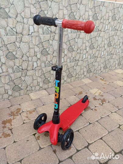 Самокат детский трехколесный trolo mini up