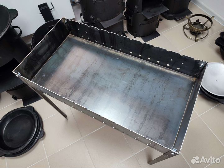 Мангал разборный Пикник Люкс 2мм