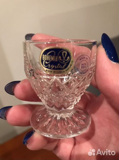 Хрустальные рюмки Богемия СССР