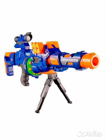 Бластер Blaze Storm с мягкими пулями 70 см синий Zecong Toys ZC7090