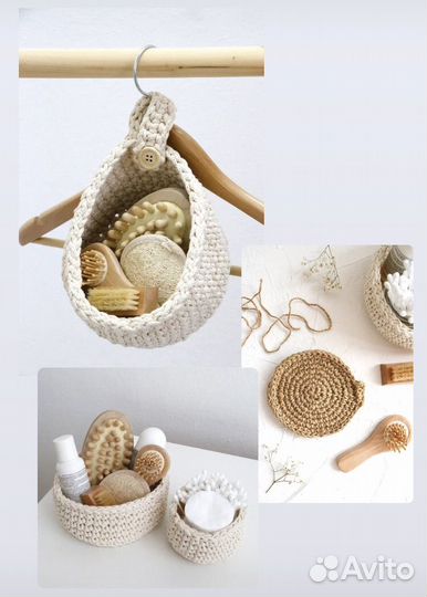 Вязание крючком - корзины/салфетки/мочалки и т.д