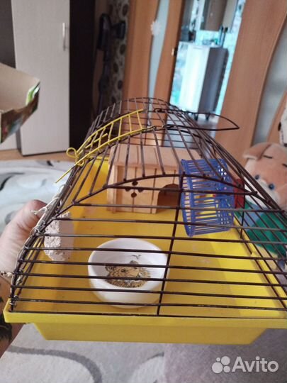 Клетка для хомяка с домиком,колесом,миской