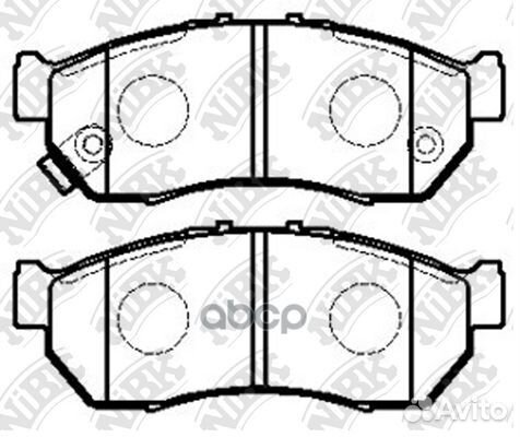 Колодки тормозные дисковые PN7525 NiBK
