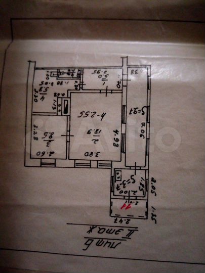 2-к. квартира, 49 м², 2/2 эт.