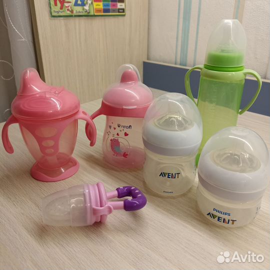 Бутылочки, поильники