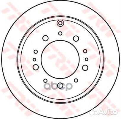 Диск тормозной задний toyota land cruiser 200