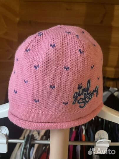 Шапочка для девочки 50-52 демисезон