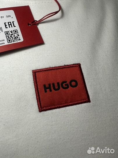 Лонгслив Hugo белый новый Турция