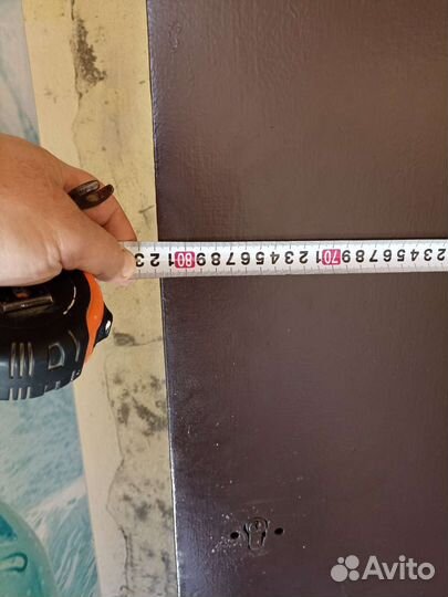 Металлическая дверь бу 80/ 200