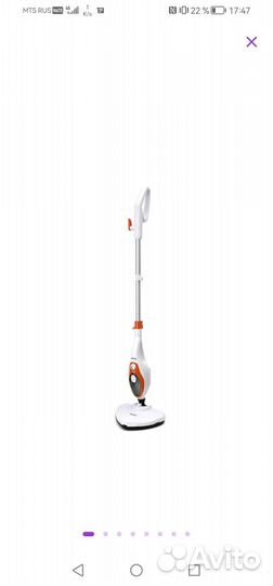 Паровая швабра kitfort kt 1004-3 Write/Orange